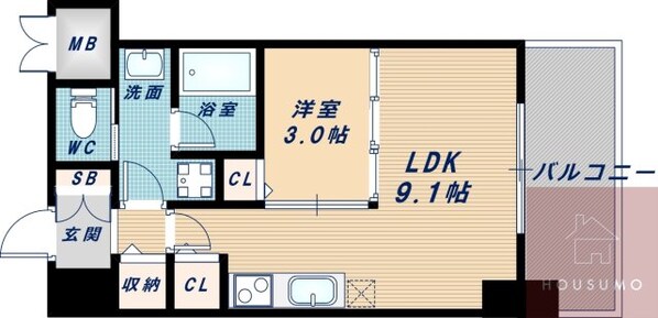 小西マンションの物件間取画像